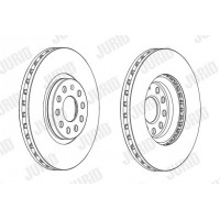 562688JC-1 JURID Гальмівний диск