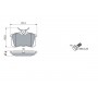 0 986 424 751 BOSCH Комплект гальмівних колодок дисковий гальм