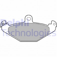 LP821 DELPHI КомплеК т гальмівних колодок, дискове гальмо