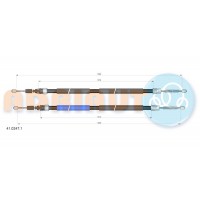 41.0247.1 ADRIAUTO Тросик, cтояночный тормоз