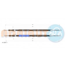 41.0247.1 ADRIAUTO Тросик, cтояночный тормоз