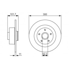 0 986 479 573 BOSCH Гальмівний диск
