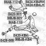 0429009 FEBEST Болт регулювання розвалу коліс