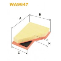 WA9647 WIX FILTERS Повітряний фільтр