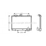 MT2161 AVA QUALITY COOLING Радіатор охолодження двигуна