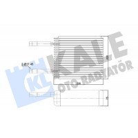 350015 KALE OTO RADYATÖR Випарник кондиціонера