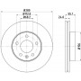 8DD 355 105-591 HELLA PAGID Гальмівний диск