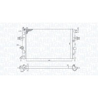 350213970000 MAGNETI MARELLI Радіатор охолодження двигуна