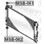 MSB-062 FEBEST Підвіска радіатор