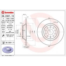 08.C501.11 BREMBO Гальмівний диск