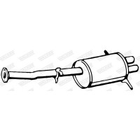 16652 WALKER Глушник вихлопних газів кінцевий