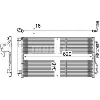 AC 652 000S MAHLE Конденсатор кондиціонера