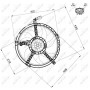 47509 NRF Вентилятор охолодження двигуна