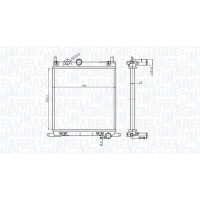 350213167500 MAGNETI MARELLI Радіатор охолодження двигуна