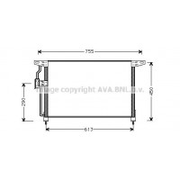 OL5228 AVA QUALITY COOLING Конденсатор кондиціонера