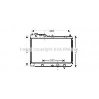 MZ2214 AVA QUALITY COOLING Радіатор охолодження двигуна