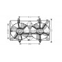 DN7518 AVA QUALITY COOLING Вентилятор охолодження двигуна
