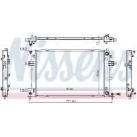 606263 NISSENS Радіатор охолодження двигуна