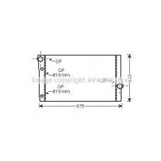 BW2410 AVA QUALITY COOLING Радіатор охолодження двигуна