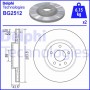 BG2512 DELPHI Гальмівний диск