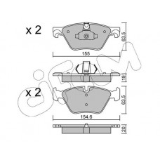 822-917-0 CIFAM КомплеК т гальмівних колодок, дискове гальмо