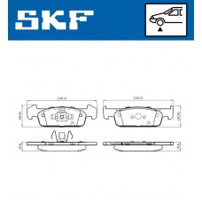 VKBP 80376 SKF Комплект гальмівних колодок дисковий гальм
