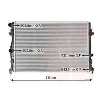 58012717 VAN WEZEL Радіатор охолодження двигуна