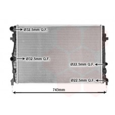 58012717 VAN WEZEL Радіатор охолодження двигуна