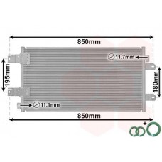 43005443 VAN WEZEL Конденсатор кондиціонера