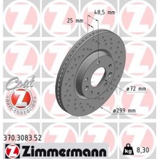 370.3083.52 ZIMMERMANN Гальмівний диск