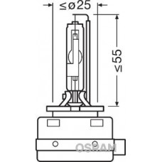 66548 OSRAM Лампа розжарювання фара дальнього світла