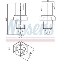 207012 NISSENS Датчик температура охолоджувальної рідини