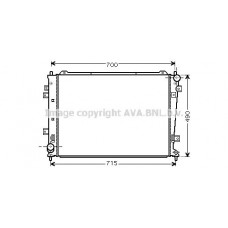 KA2162 AVA QUALITY COOLING Радіатор охолодження двигуна