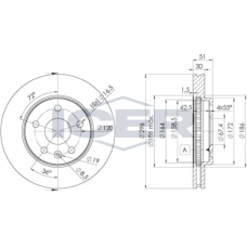 78BD4116-2 ICER Гальмівний диск