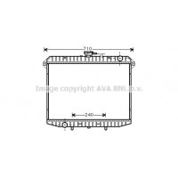 DN2148 AVA QUALITY COOLING Радіатор охолодження двигуна