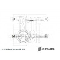 ADBP860180 BLUE PRINT Ричаг незалежної підвіски колеса, подвеска колеса