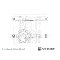 ADBP860180 BLUE PRINT Ричаг незалежної підвіски колеса, подвеска колеса