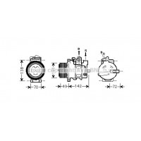 MSAK566 AVA QUALITY COOLING Компресор кондиціонера