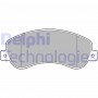 LP1954 DELPHI Комплект гальмівних колодок дисковий гальм