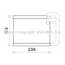 HY6391 AVA QUALITY COOLING Теплообмінник обігрів салону