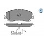 025 220 6518/PD MEYLE Комплект гальмівних колодок дисковий гальм