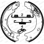 FSB4033 FERODO Комплект гальмівних колодок, стояночная тормозная система