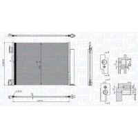 350203101500 MAGNETI MARELLI Конденсатор кондиціонера