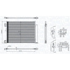 350203101500 MAGNETI MARELLI Конденсатор кондиціонера