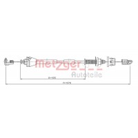 3.RE001 METZGER Тросик газу
