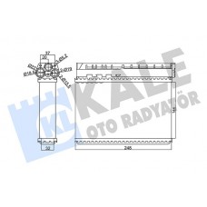 346270 KALE OTO RADYATÖR Теплообмінник обігрів салону