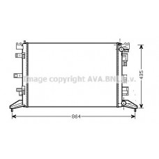 RT2425 AVA QUALITY COOLING Радіатор охолодження двигуна