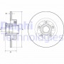 BG9190RSC DELPHI Гальмівний диск