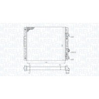 350213192900 MAGNETI MARELLI Радіатор охолодження двигуна