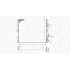 350213192900 MAGNETI MARELLI Радіатор охолодження двигуна